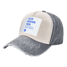 Load image into Gallery viewer, Adult Washed Denim Baseball Cap