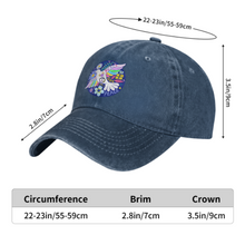 Load image into Gallery viewer, Adult Washed Denim Baseball Cap
