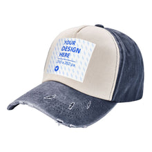 Load image into Gallery viewer, Adult Washed Denim Baseball Cap
