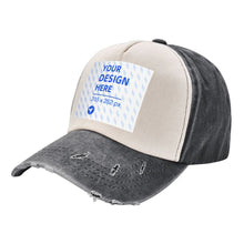 Load image into Gallery viewer, Adult Washed Denim Baseball Cap
