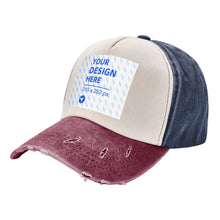Load image into Gallery viewer, Adult Washed Denim Baseball Cap
