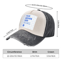 Load image into Gallery viewer, Adult Washed Denim Baseball Cap
